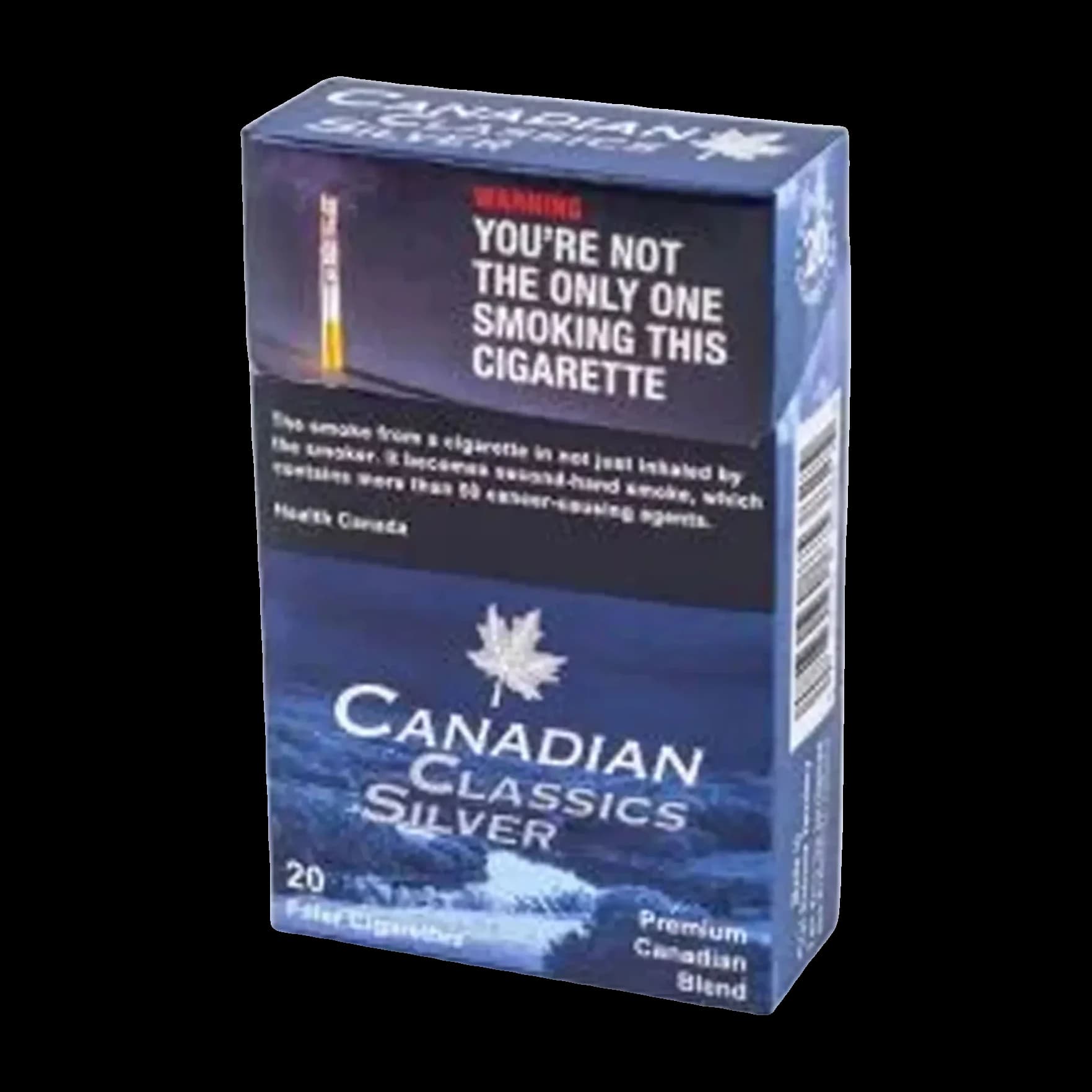Pack of Canadian Classics Silver cigarettes