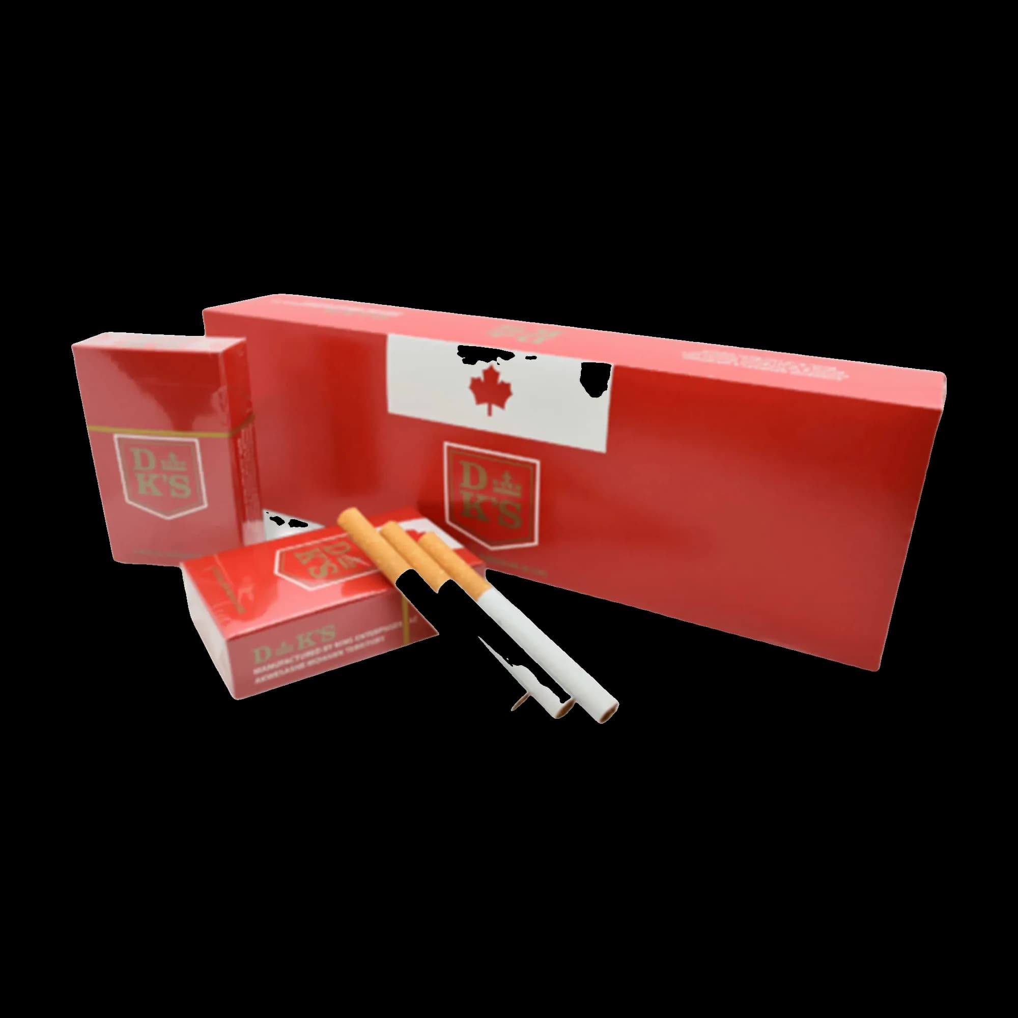 Carton and pack of DK's Full Flavour cigarettes